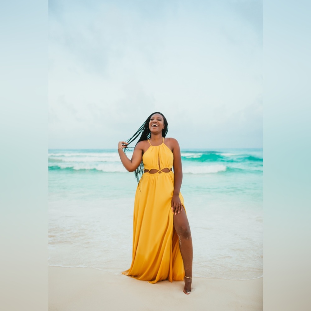 YELLOW MAXI DRESS